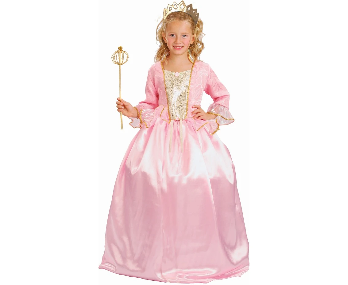 Role play-set for kids Pink Princess (dress, tiara), size 120/130 cm